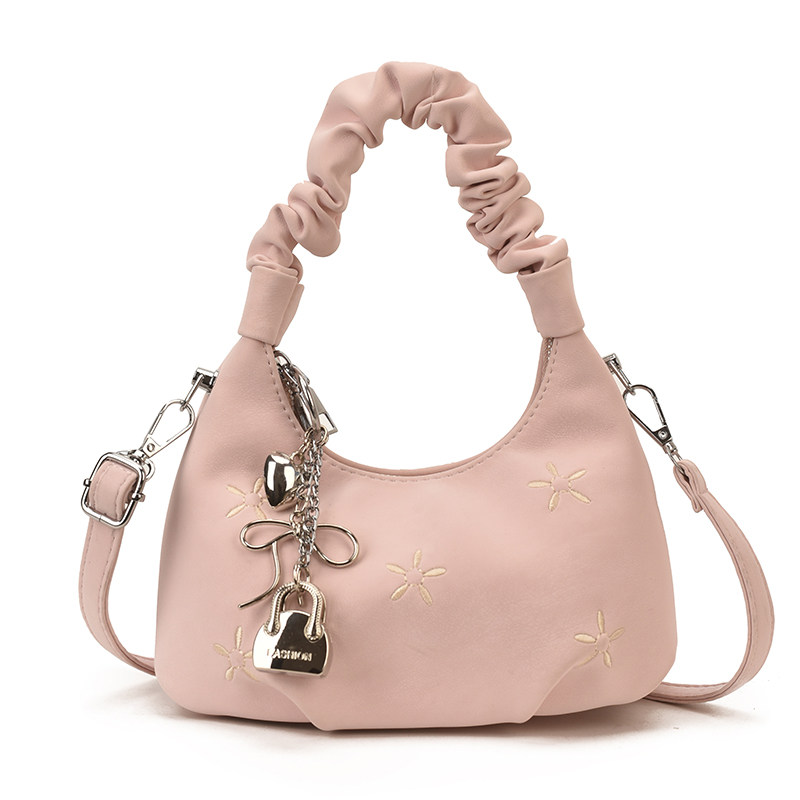 手拎时尚百搭小包包女2026新款春夏小众斜挎包超火褶皱云朵饺子包,淘宝优惠券,粉丝福利购,淘宝优惠卷