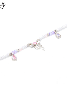 Sundyhoney蝴蝶结水钻轻奢项链