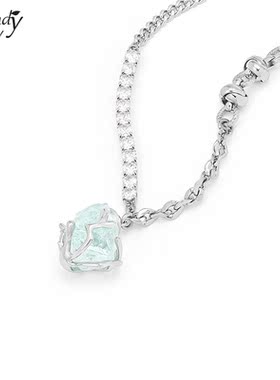 SundyHoney水晶项链设计感锁骨链