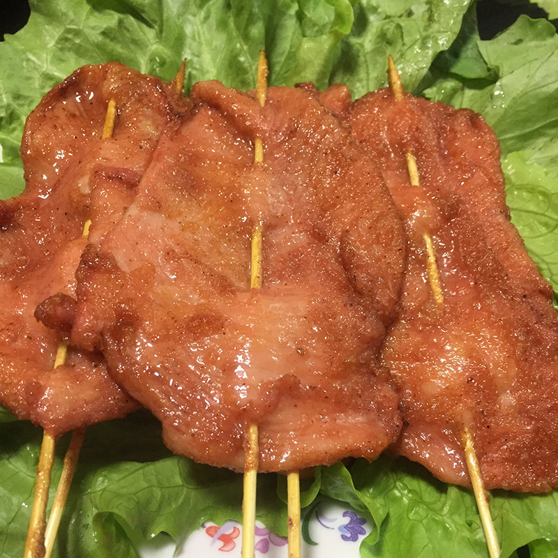 里脊肉片手抓饼 家用里脊肉串里脊肉新鲜 冷冻油炸小吃烧烤半成品 - 图0