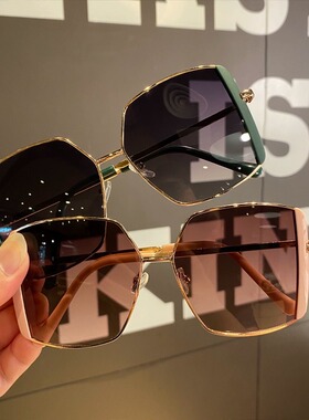 2026新款女太阳镜金属眉框