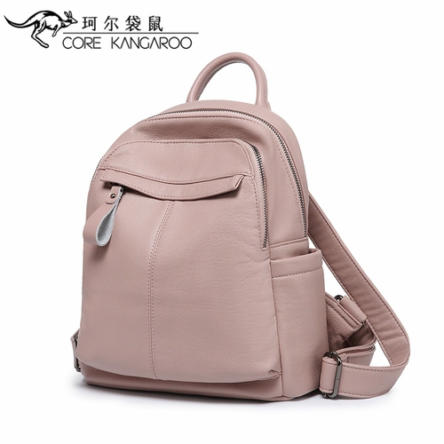 珂尔袋鼠 Рюкзак, сумка через плечо, модный универсальный ранец, коллекция 2023, из натуральной кожи, в корейском стиле