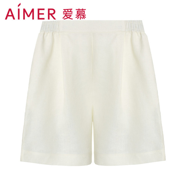 Wear mid-rise summer shorts Ai Mo Linen