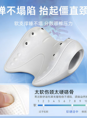 颈椎按摩枕牵引辅助颈椎神器脊椎腰背部支撑护颈富贵包按摩专用枕