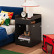 Home bedroom movable creative wrought iron bedside table