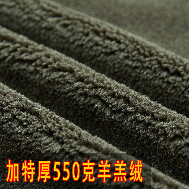 冬季羊羔绒外套男潮牌复古休闲保暖飞行棉衣男士加绒加厚工装棉袄,淘宝优惠券,粉丝福利购,淘宝优惠卷