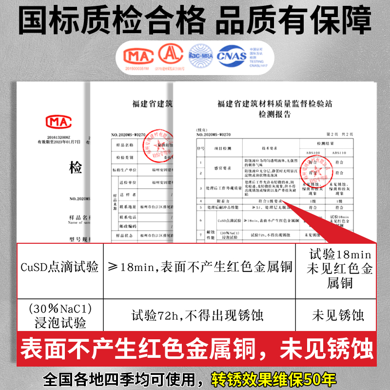 铁锈转化剂免除锈彩钢瓦翻新专用固锈剂防锈漆金属防腐底漆免打磨 - 图2