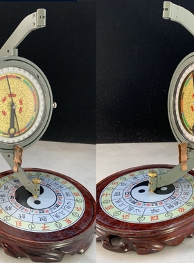 国风加长强磁玛瑙磁针罗盘仪摆件