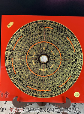 日星堂罗盘杨公三合盘细针灵敏