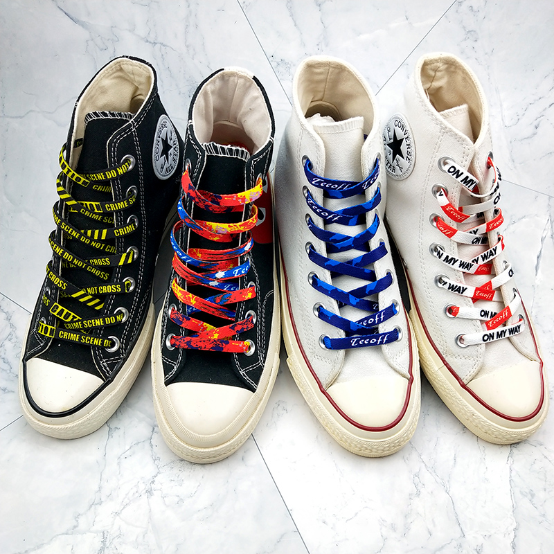 适配vans1970s空军一号af1dunk aj1白蓝红黄拼接美国队长鞋带男女 - 图2