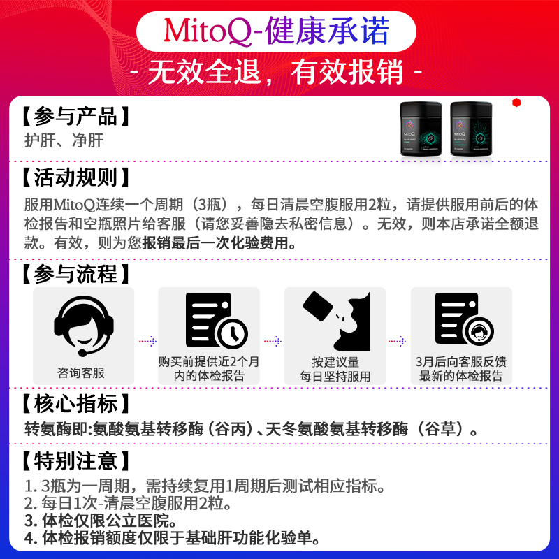 【达人专属】MitoQ奶蓟草胶囊熬夜解酒水飞蓟护肝片