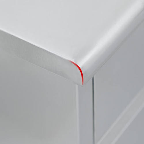 奕多美不锈钢办公桌操作台无尘车间工作台201材质带斗方管桌1400* - 图1