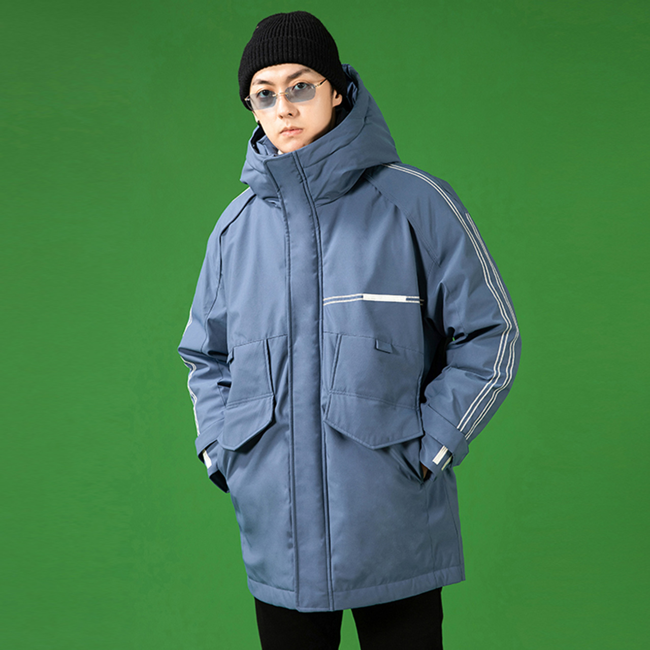 雪中飞 工装运动中长款男士羽绒服防风保暖时尚男外套 outlets 雪中飞 工装运动中长款男士羽绒服防风保暖时尚男外套 outlets