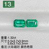 Fushuanglin Z4 natural Zambian emerald 18k gold inlaid design ring pendant earrings new product