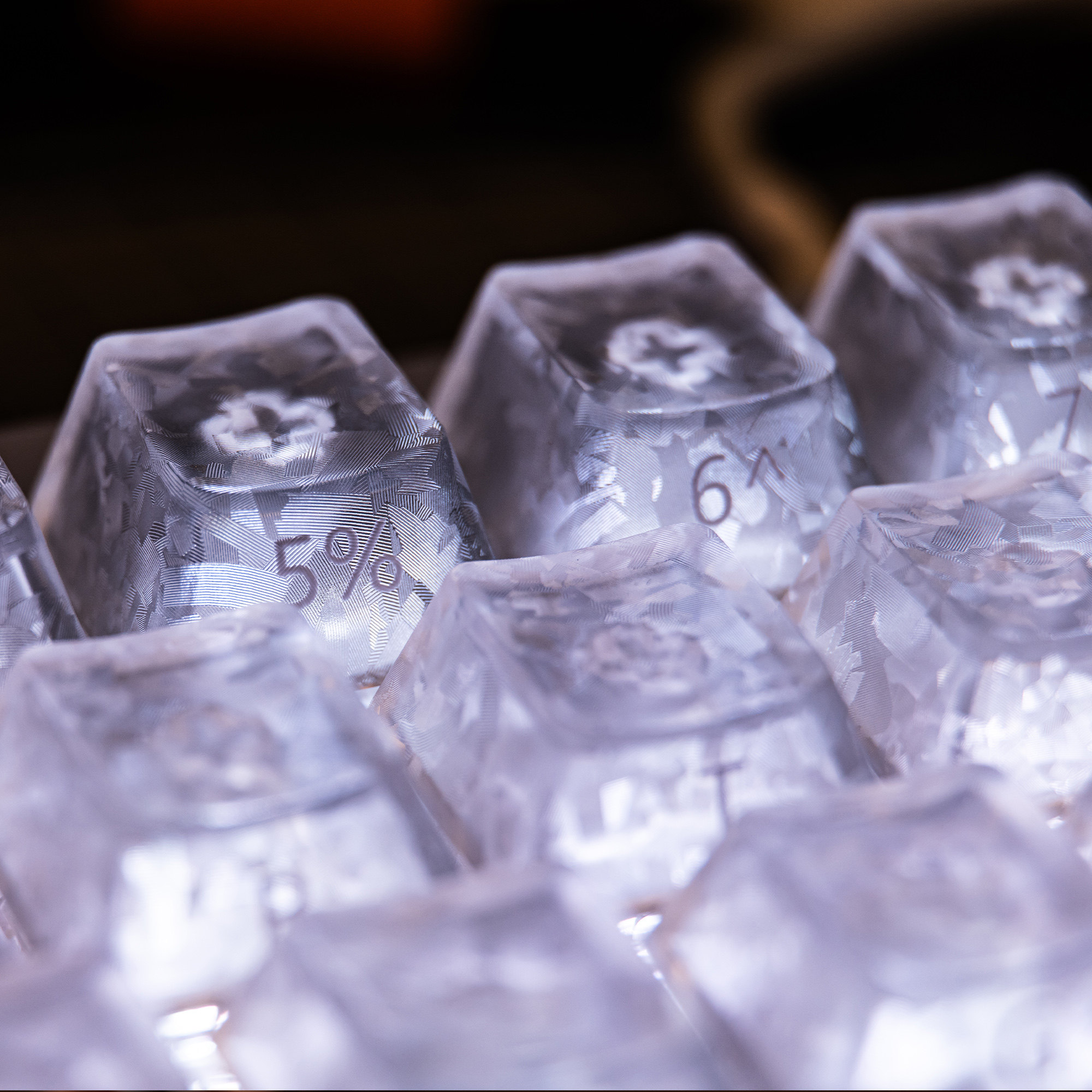 Wolf King Ice Carbon Translucent Magnetic Shaft Keycap Original Height
