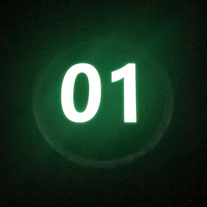 宜世友定制蓄发光标识 不锈钢楼梯数字标志