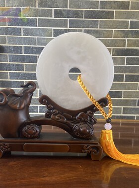 毛主席像玉石平安扣笔筒摆件家居客厅酒柜装饰品乔迁新居开业礼c1