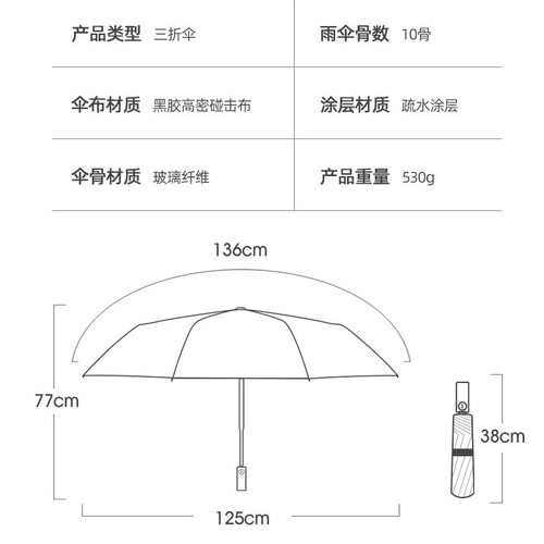 十骨全自动反向雨伞27寸大号太阳伞晴雨两用折叠广告伞印LOGO - 图0