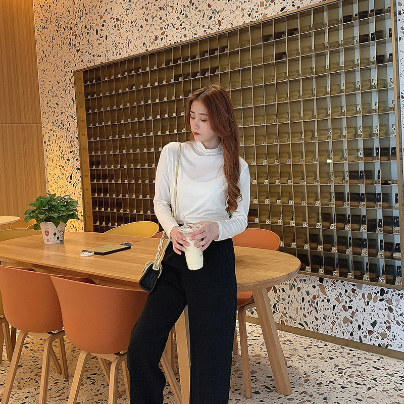 半高领2020新款春秋内搭t恤打底衫 奢佩妮T恤