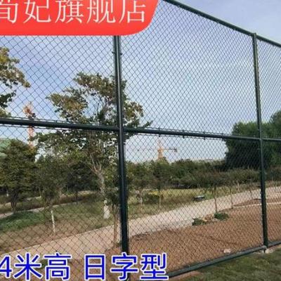 围栏围网花防护网学校操场公园铁丝镀锌场场网球勾楼顶菱形网W-图0