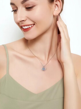 天使之恋S999纯银项链女轻奢小众