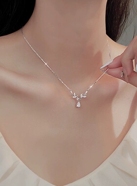 s999纯银月桂女神项链轻奢复古设