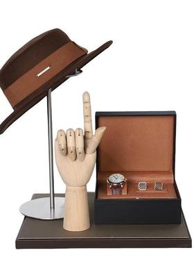 现代轻奢样板间衣帽间衣柜装饰品摆件收纳盒梳妆台桌面托盘香水