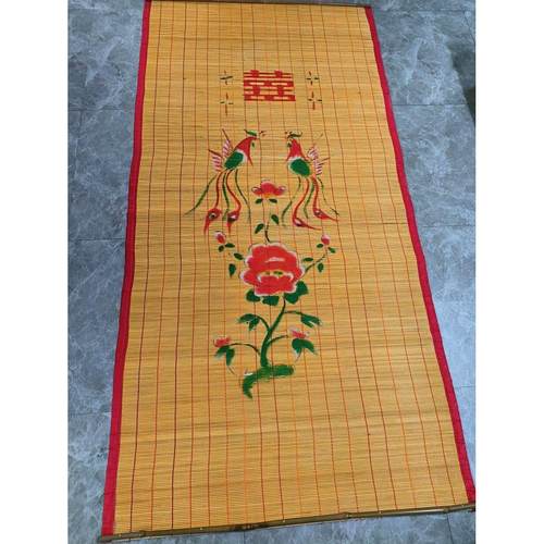 潮汕婚庆潮汕传统妙儿纯手工制作竹门帘用大门门帘尺寸可订做竹帘 - 图0