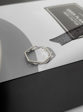 韩国ins个性不规则戒指几何图形