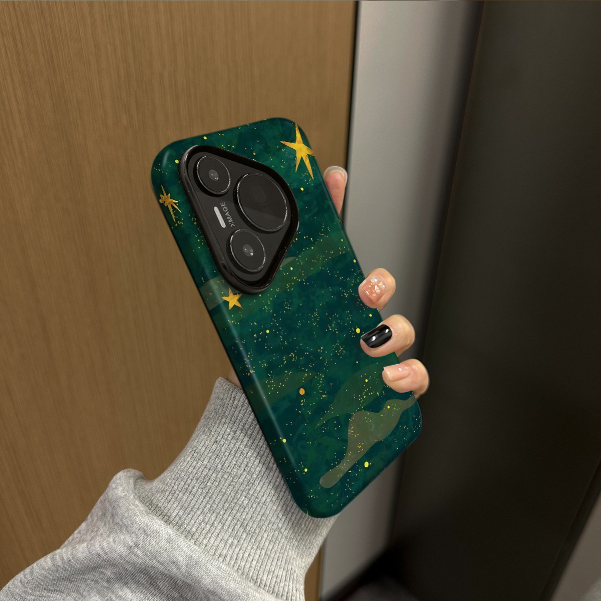 绿林星星适用华为华为Pura80pro手机壳huaweiPura70Ultra新款高级防摔p60套磨砂简约p40可爱韩系50菲林防摔,淘宝优惠券,粉丝福利购,淘宝优惠卷