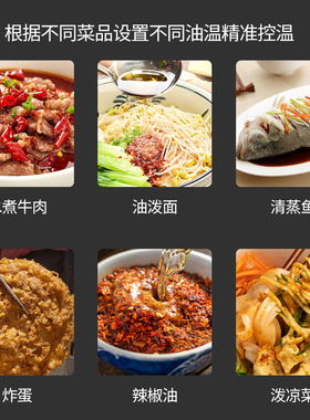 热油恒温新款商用热油小锅酸菜鱼炸串智能烧油小锅油泼面