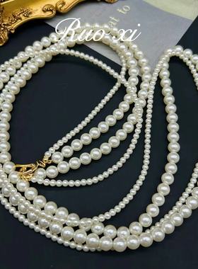 若曦vintage复古多层宫廷风长款