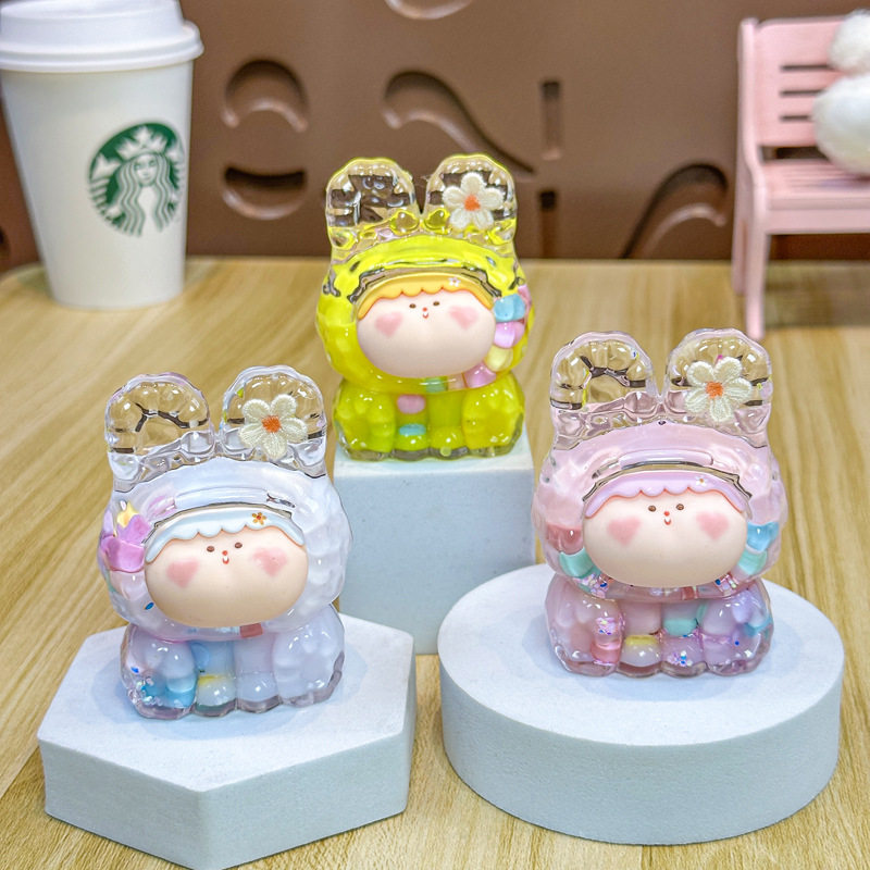 【法师】抖音爆款m豆小花莉莉丝入油奶豆流沙饰品潮玩摆件,淘宝优惠券,粉丝福利购,淘宝优惠卷