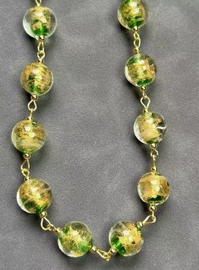 琉璃中古Vintage气质复古高项链