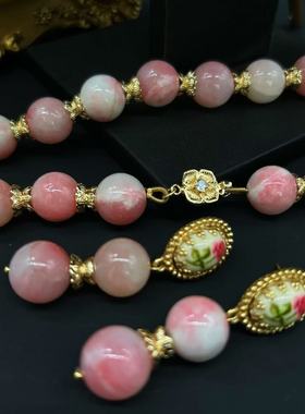 琉璃男女通用欧美复古中古夸项链