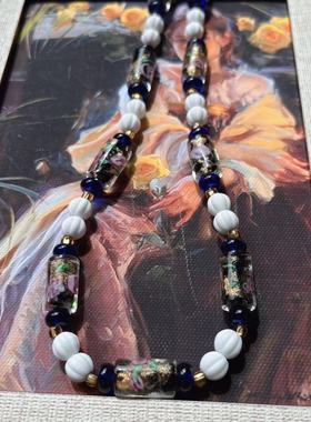 琉璃vintage中古金沙香灰项链