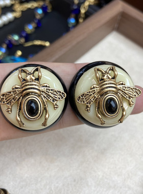 青岛外贸俄罗斯金款复古昆虫动物