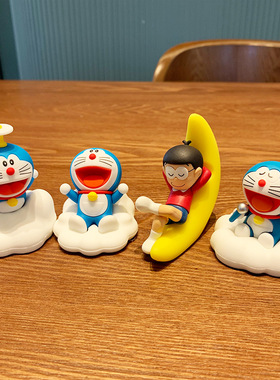 正版哆啦A梦夜游星空系列车载家