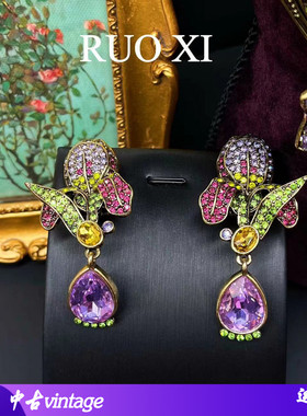 花朵项链套装合金青岛中古饰项链