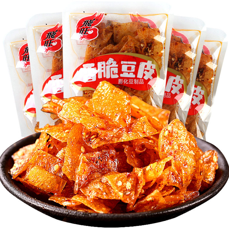 飞旺散装小吃麻辣豆皮 火蓝食品豆腐干