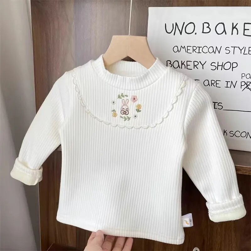 女童秋冬加绒加厚保暖上衣t恤女童一体绒打底衫小童宝宝内搭公主,淘宝优惠券,粉丝福利购,淘宝优惠卷