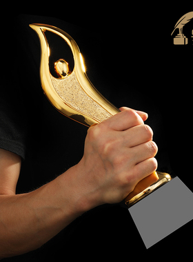 新款舞动青春奖杯奖杯定制制作刻字舞蹈金银铜季度优秀员工