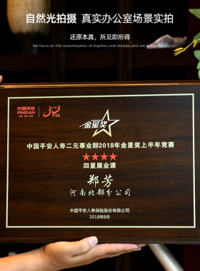 奖牌定制定做运动会比赛创意木质荣誉奖牌授权牌制作马拉松颁奖牌