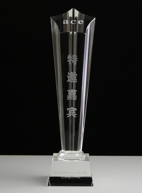 水晶奖杯 定做 五星奖杯 凹五角星定制 刻字 颁奖比赛刻字