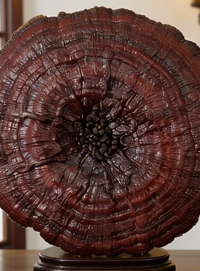 60-69厘米稀有灵芝摆件招财寓意