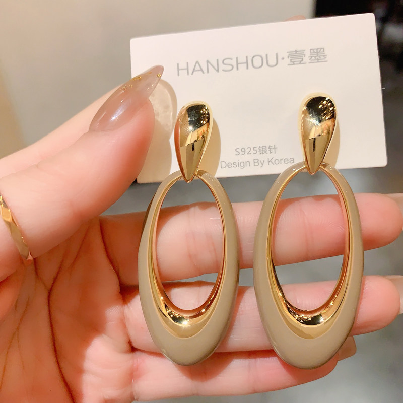 几何形显脸瘦耳环气质高级大气欧美时尚夸张耳饰网红百搭银针耳坠,淘宝优惠券,粉丝福利购,淘宝优惠卷