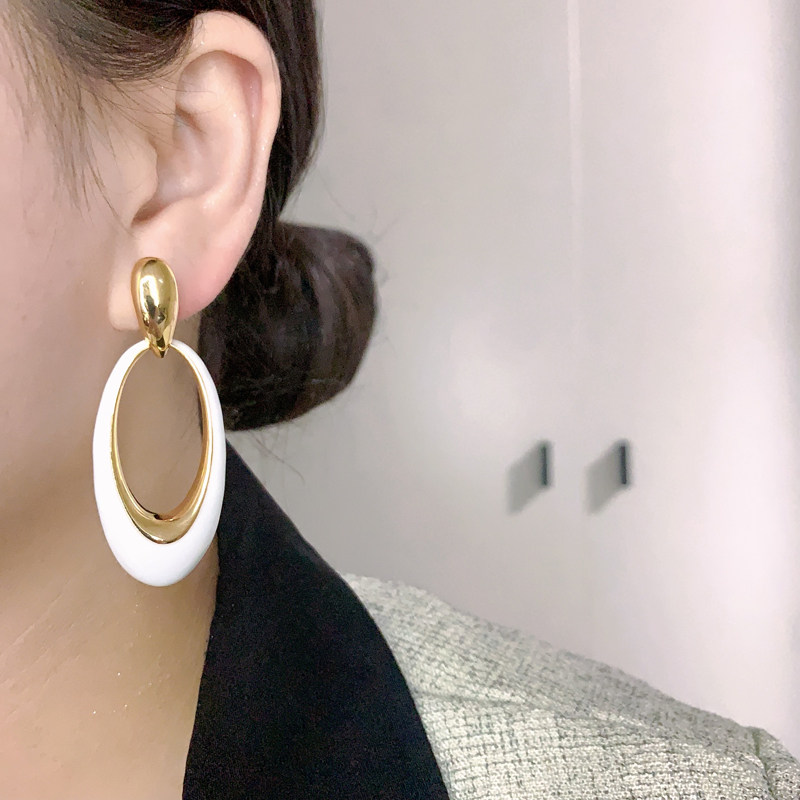 几何形显脸瘦耳环气质高级大气欧美时尚夸张耳饰网红百搭银针耳坠,淘宝优惠券,粉丝福利购,淘宝优惠卷