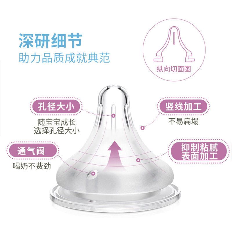 贝亲宽口径宝宝硅胶新生奶嘴 贝亲思麦林奶嘴/安抚奶嘴
