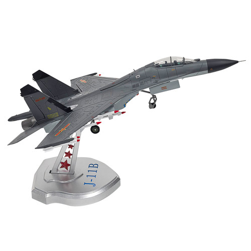 1:72/48歼11B飞机模型合金仿真J11B战斗机军模苏27军事礼摆件成品 - 图3