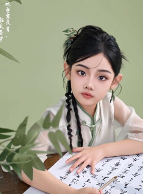 原创竹子竹叶发簪茶服配饰竹簪子